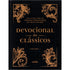Livro Devocional dos Clássicos Vol.1, capa dura preta com ornamentos dourados. — Plenitude