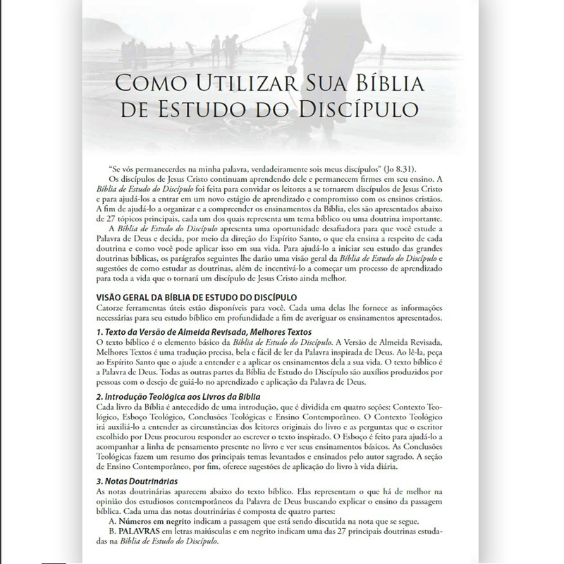 Bíblia de Estudo do Discípulo | JFA | Letra Média | Capa Luxo Feminina