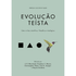 Livro Evolução Teísta, capa branca com formas geométricas e um beija-flor. — Plenitude