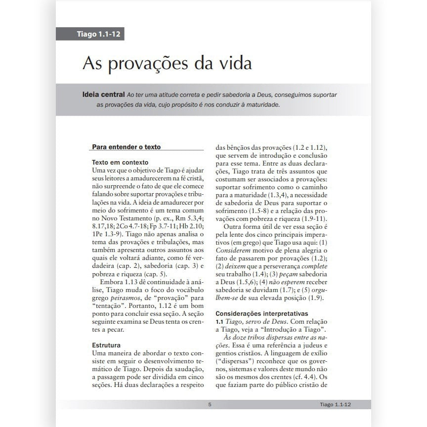 Comentário Expositivo Tiago, 1 e 2 Pedro  e Judas | Jim Samra