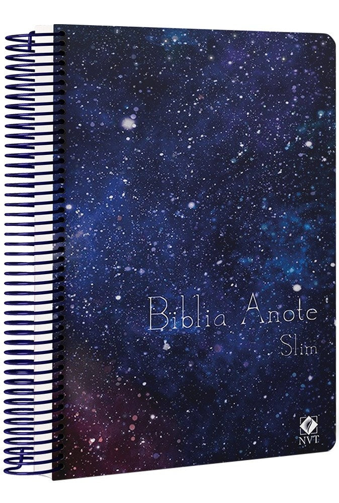 Bíblia Anote Slim Estrelar | NVT | Capa Dura Espiral