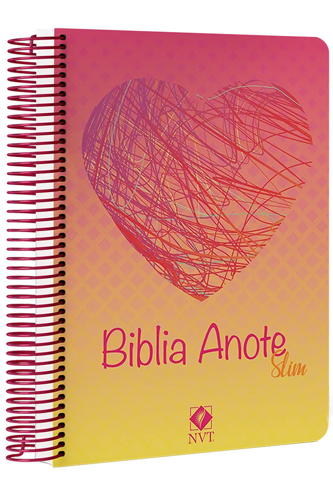 Bíblia Anote Slim Rabiscos do Coração | NVT | Capa Dura Espiral