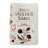 Bíblia de Estudo da Mulher Sábia ARC, capa branca com detalhes florais em tons de rosa e marrom, Harpa Avivada e Corinhos — Plenitude