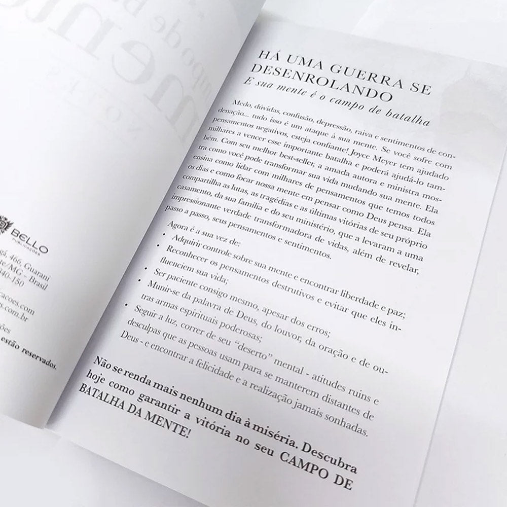 Kit Campo de Batalha da Mente | Joyce Meyer