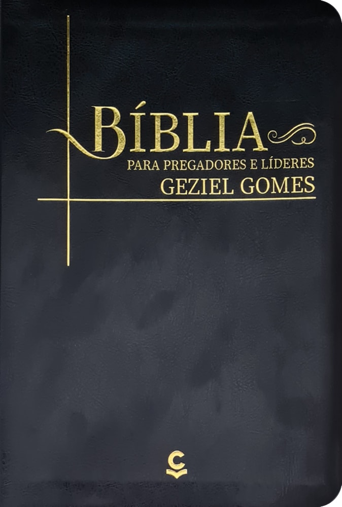Bíblia Para Pregadores e Líderes Geziel Gomes | ARC | Capa Luxo Preta