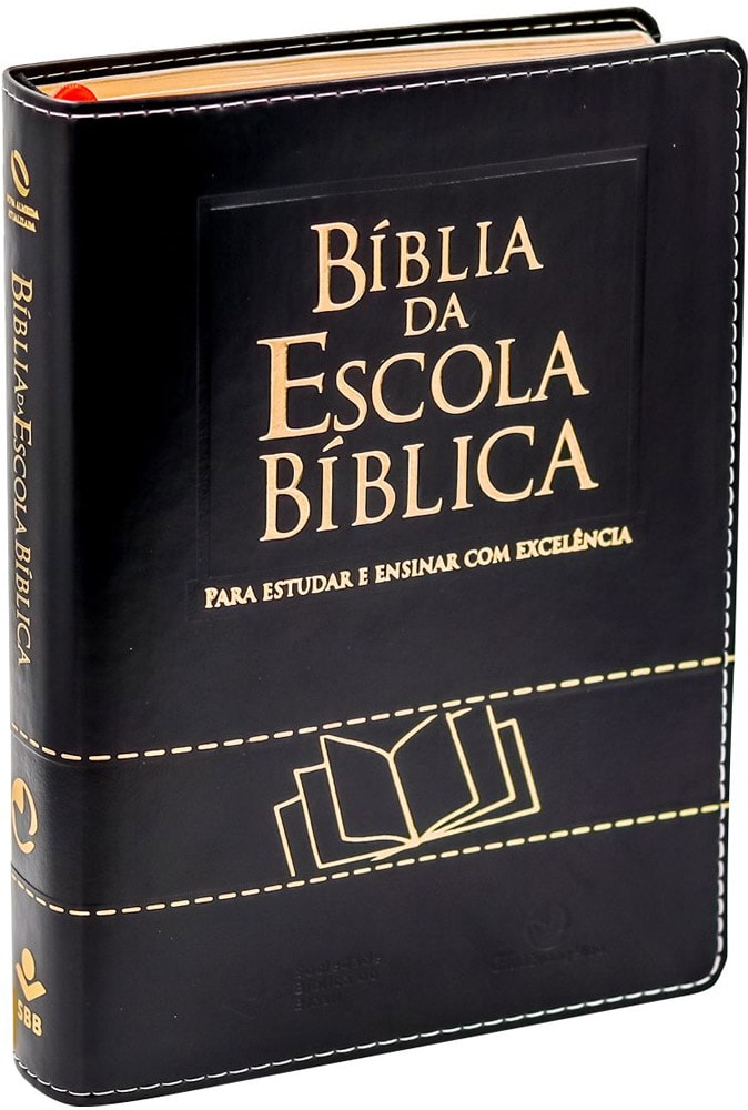 Bíblia da Escola Bíblica | NAA | Letra Normal | Capa Luxo Preta
