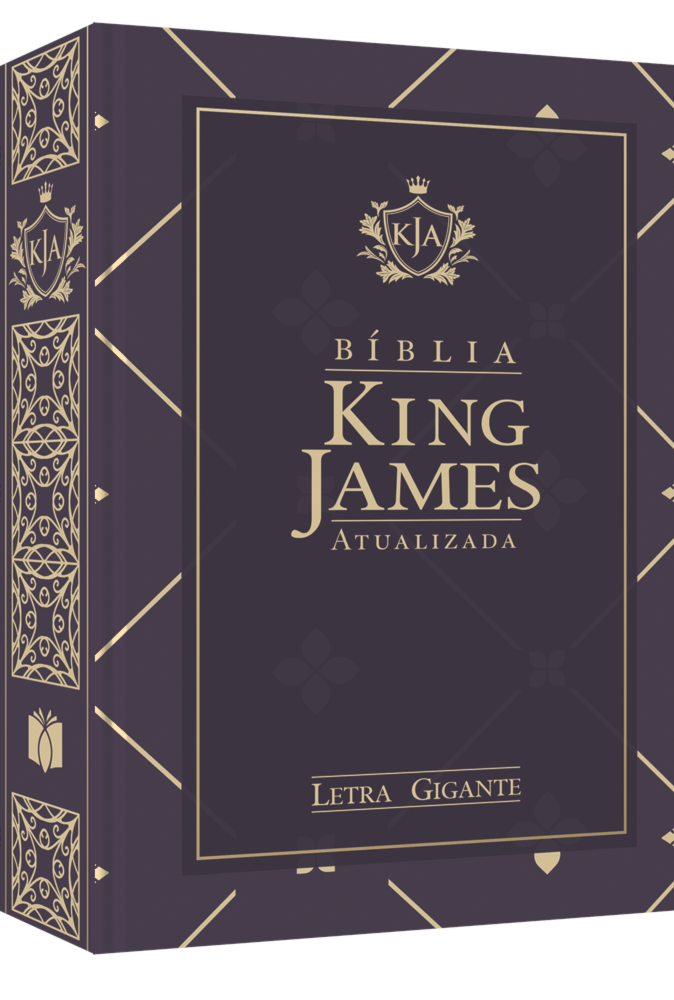 Bíblia King James Atualizada | KJA | Letra Gigante | Capa Dura Roxa