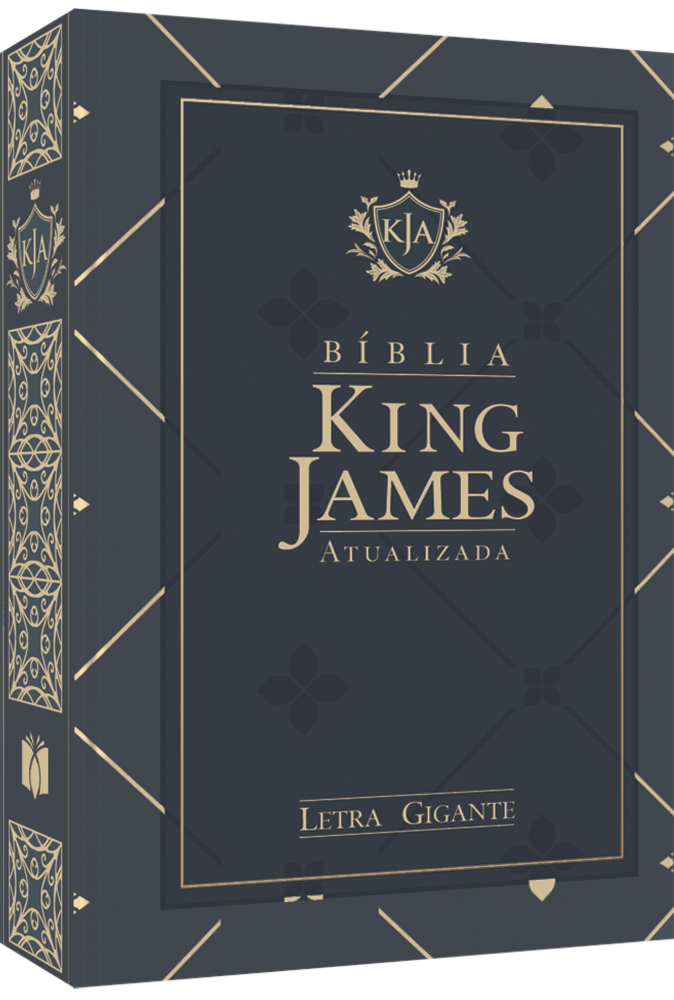 Bíblia King James Atualizada | KJA | Letra Gigante | Capa Dura Azul