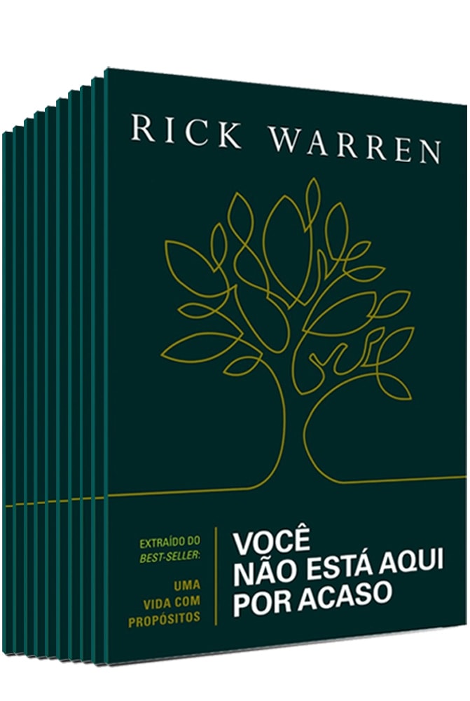 Kit de 10 Livros | Você Não Está aqui por Acaso | Rick Warren