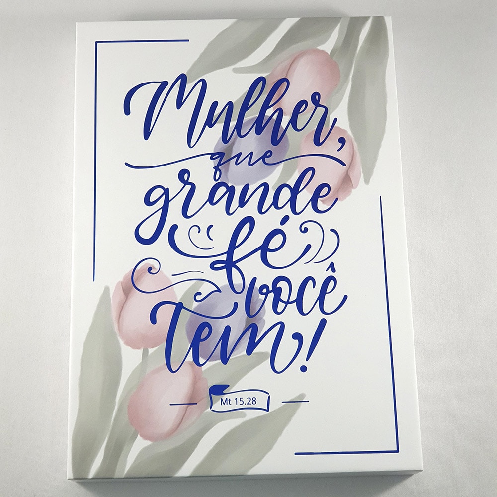 A Bíblia da Mulher | Letra Grande | NAA | Capa Luxo Branca