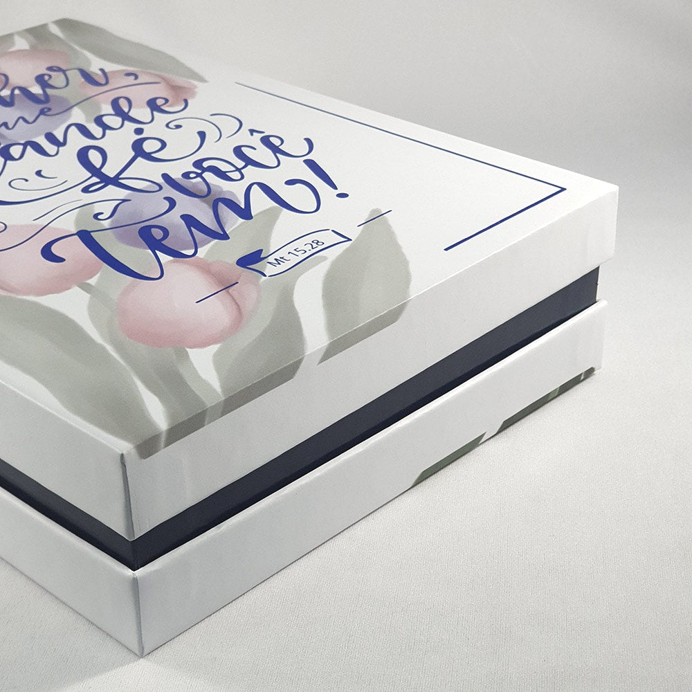 A Bíblia da Mulher | Letra Grande | NAA | Capa Luxo Azul