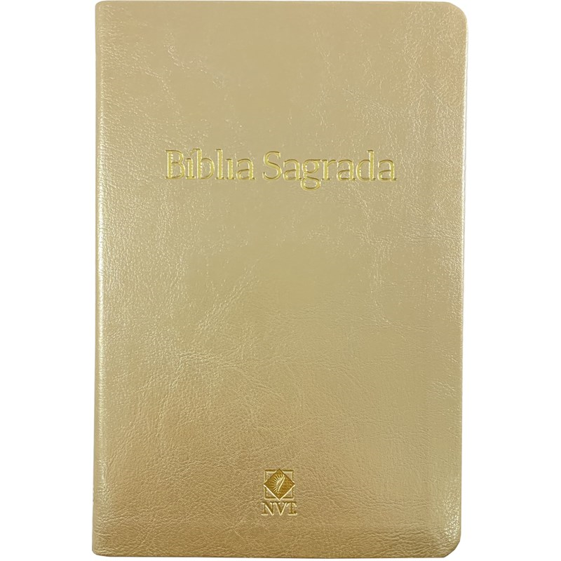 Bíblia Sagrada Slim | NVT | Letra Normal | Capa Champanhe