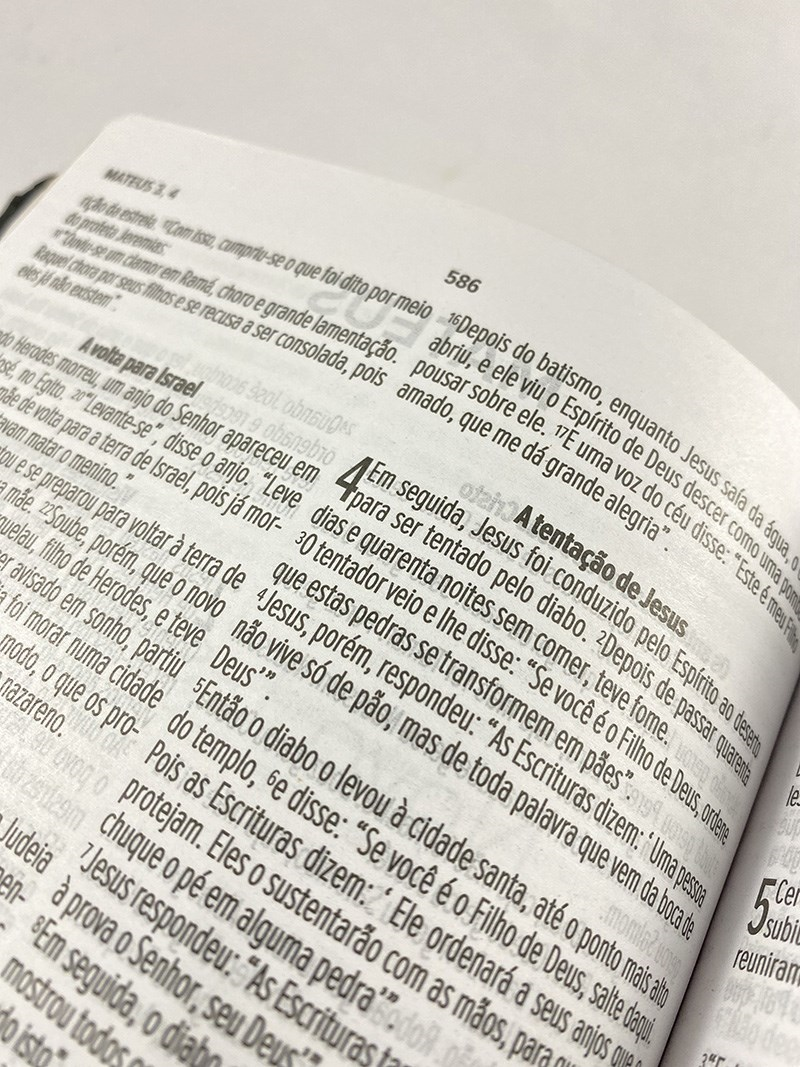 Bíblia Sagrada Slim | NVT | Letra Normal | Capa Luxo Roxa
