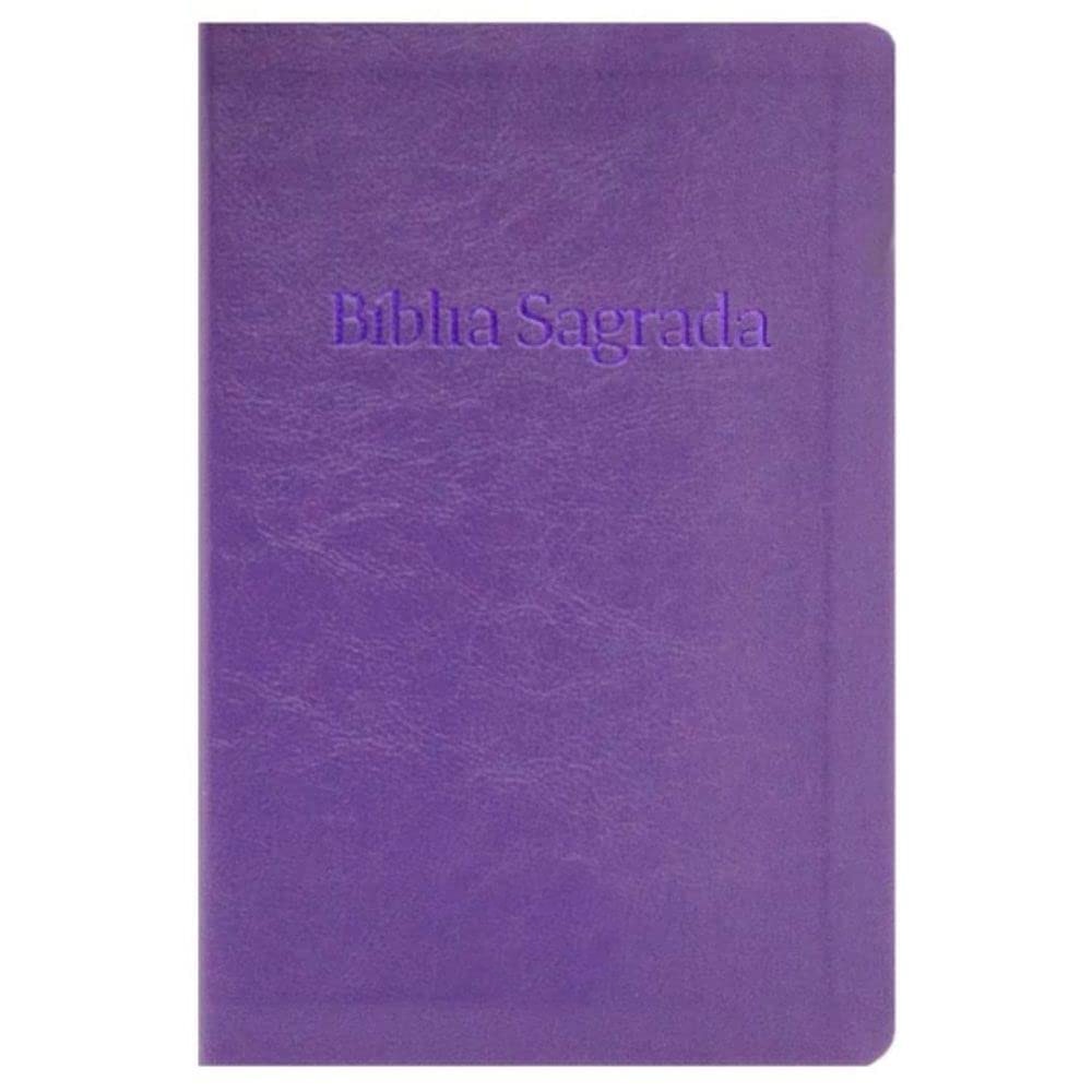 Bíblia Sagrada Slim | NVT | Letra Normal | Capa Luxo Roxa