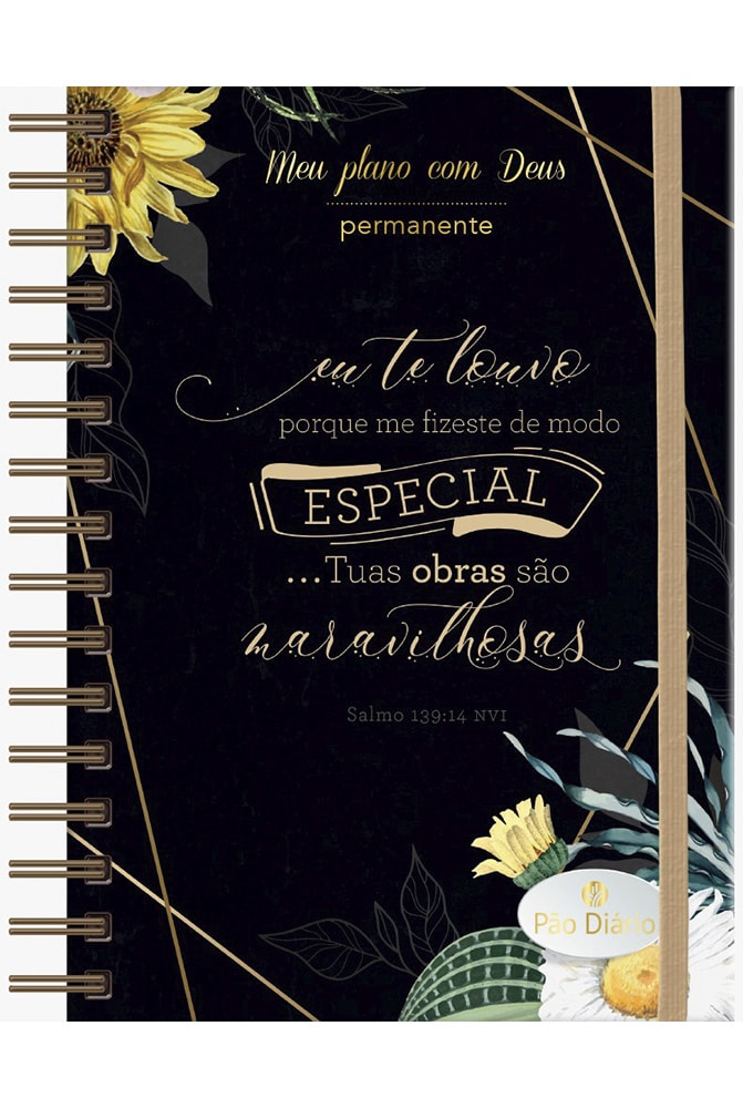 Planner Meu plano com Deus | Eu te Louvo | Capa Dura Espiral