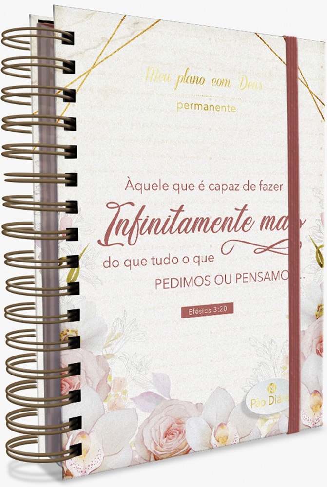 Planner Meu plano com Deus | Infinitamente mais | Capa Dura Espiral