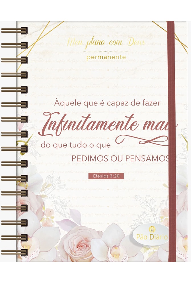 Planner Meu plano com Deus | Infinitamente mais | Capa Dura Espiral