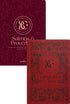 Kit Bíblia Contexto NVT Capa Dura Ornamentos Vinho, duas capas em tons de vinho com ornamentos. — Plenitude