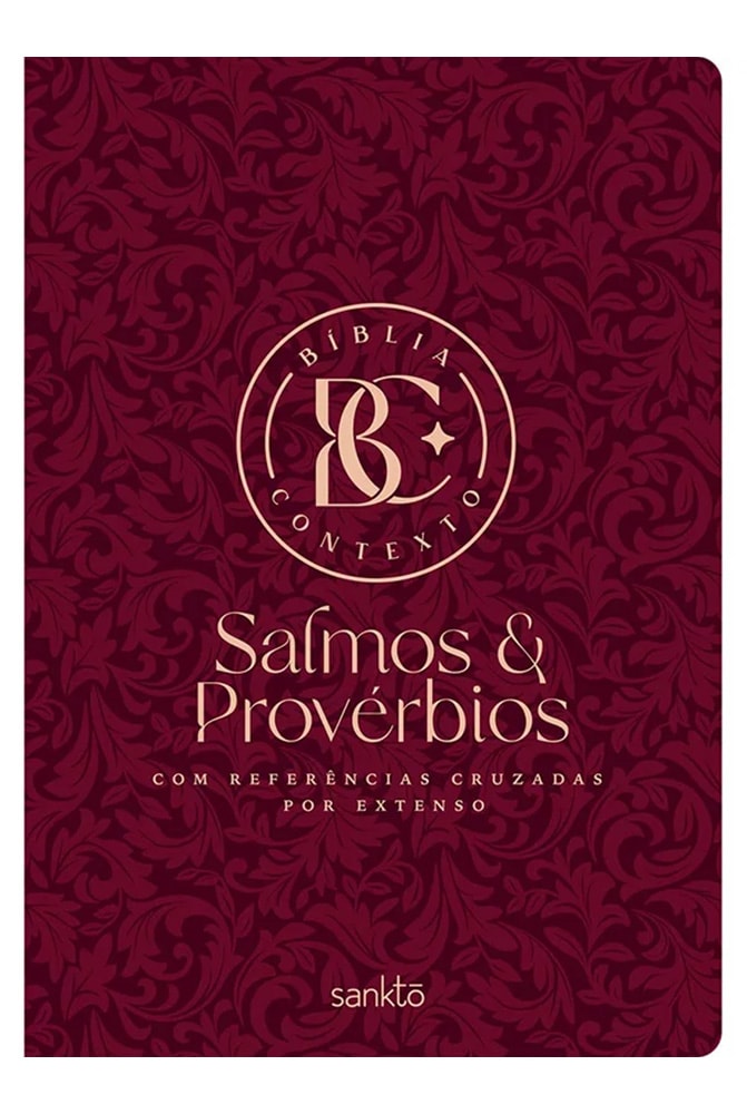 Kit Bíblia Contexto | NVT | Capa Dura | Ornamentos Vinho