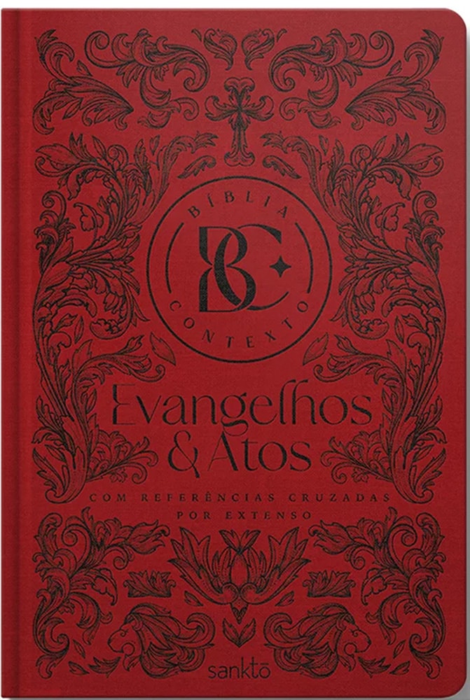 Kit Bíblia Contexto | NVT | Capa Dura | Ornamentos Vinho