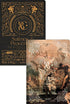 Kit Bíblia Contexto NVT Capa Dura Ornamentos Batismo, duas capas com ornamentos dourados e pintura clássica. — Plenitude