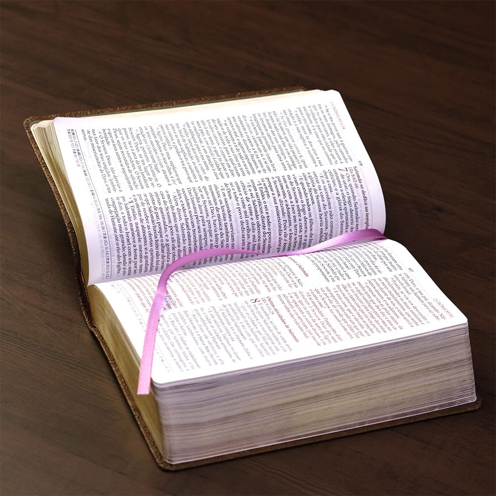 Bíblia de Estudo para Mulheres | BKJ 1611 | Letra normal | Capa Luxo Marrom