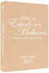 Bíblia de Estudo para Mulheres | BKJ 1611 | Letra normal | Capa Luxo Rose e Branco