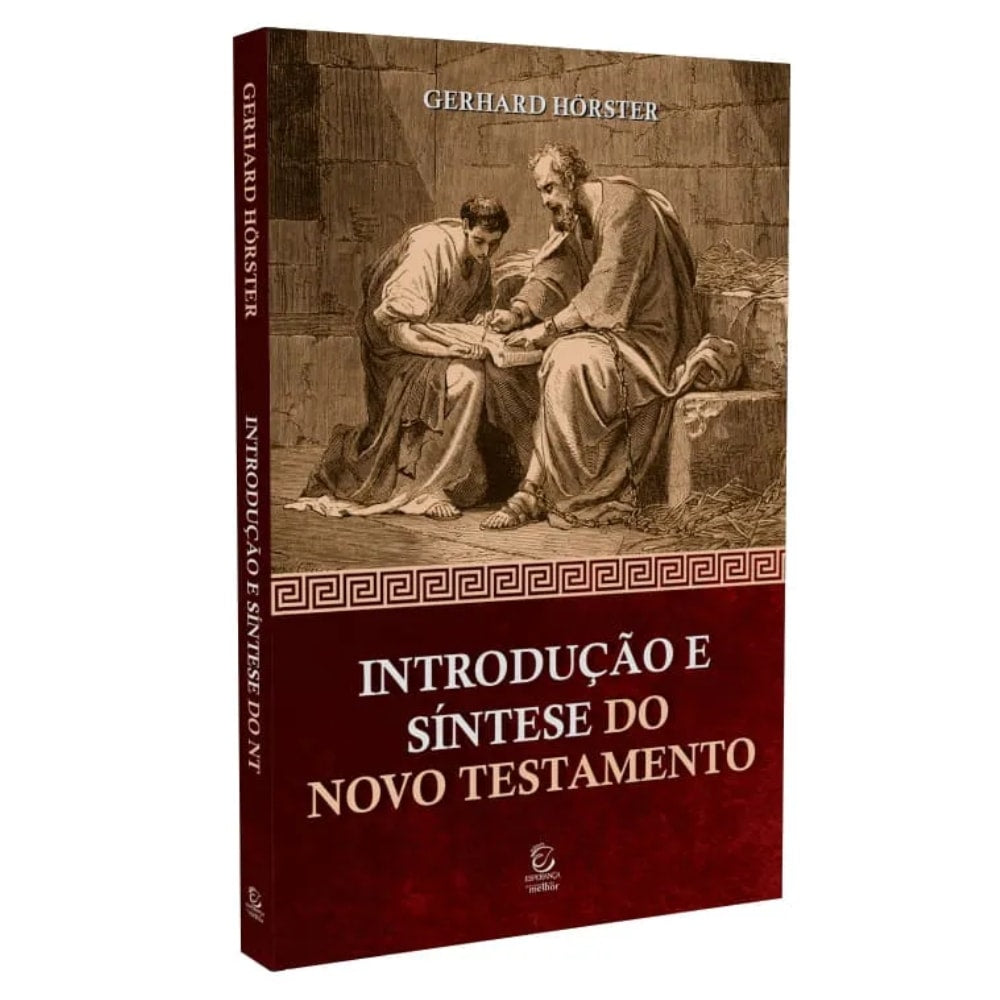 Livro: Introdução e Síntese do Novo Testamento, Gerhard Hörster. Capa marrom com ilustração antiga. — Plenitude