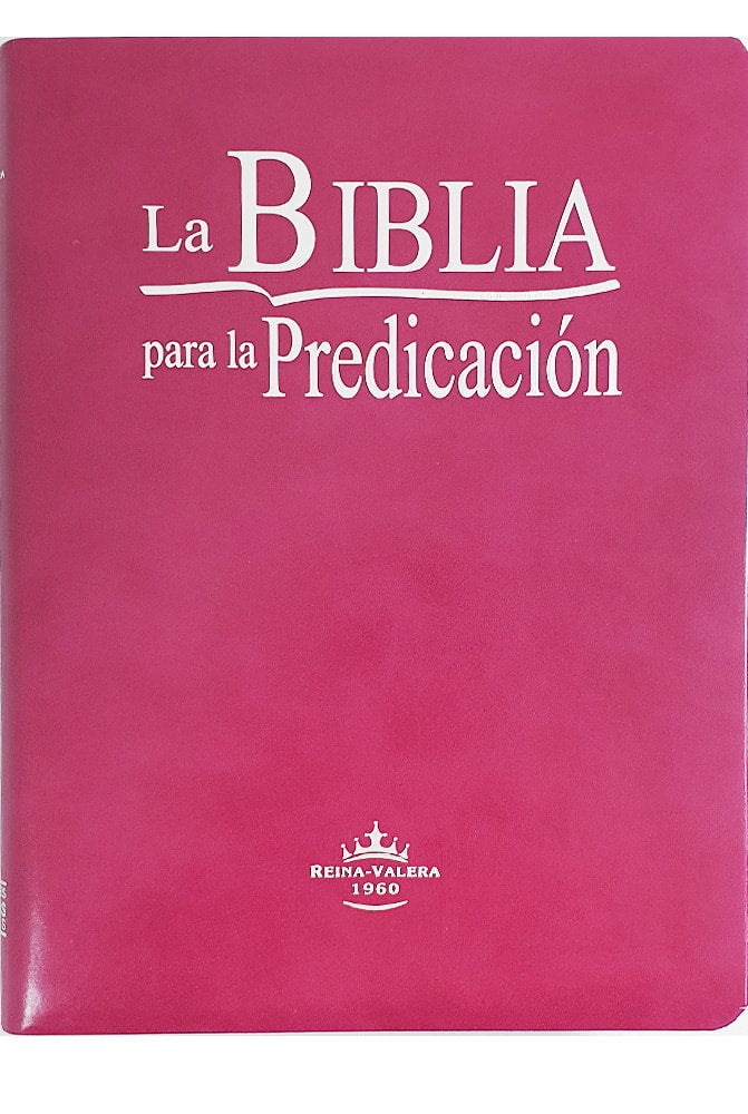 Bíblia Reina Valera 1960, "La Biblia para la Predicación", capa rosa lisa. — Plenitude
