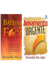 Kit de dois livros Avivamento e Batismo com Fogo de Hernandes Dias Lopes, capas coloridas. — Plenitude