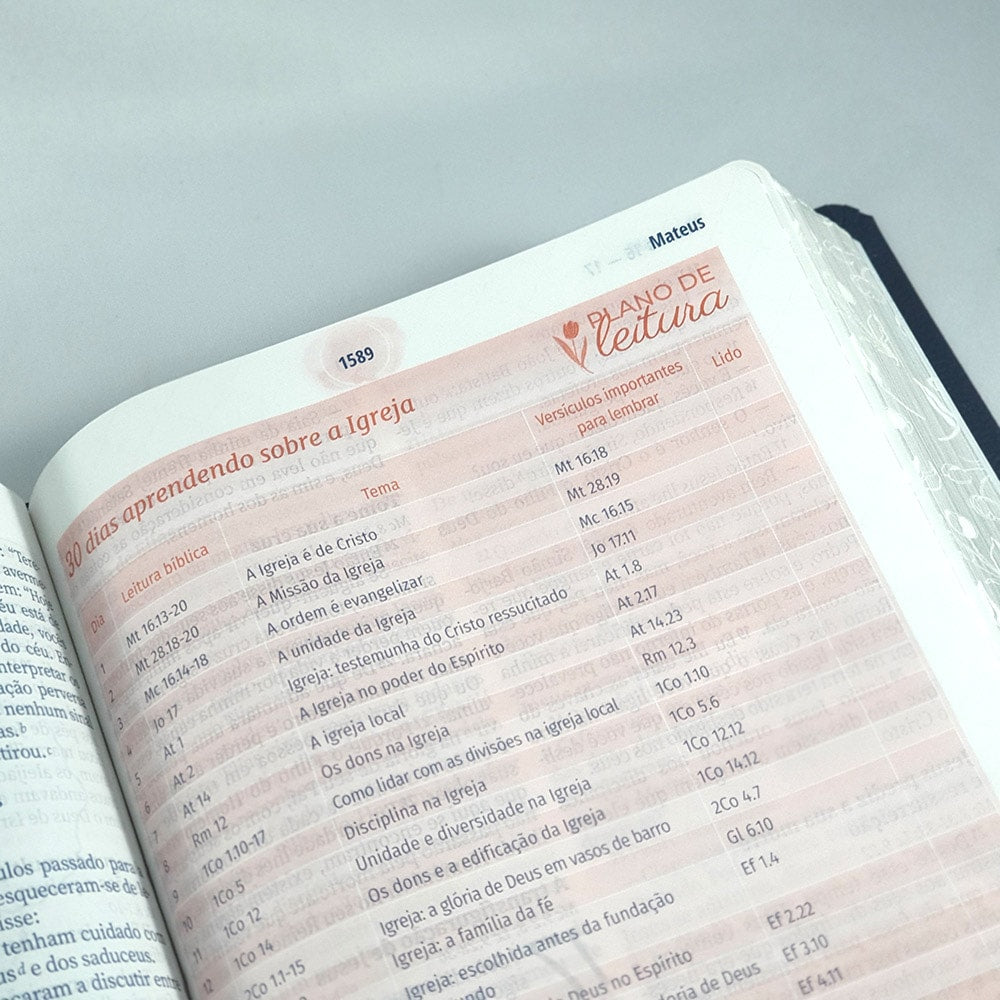 A Bíblia da Mulher | Compacta | NAA | Capa Luxo Azul