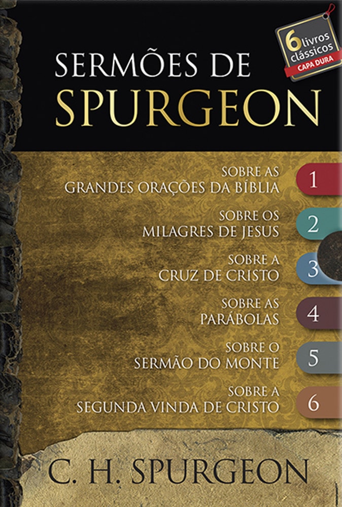 Box Sermões de Spurgeon | 6 Livros Capa Dura
