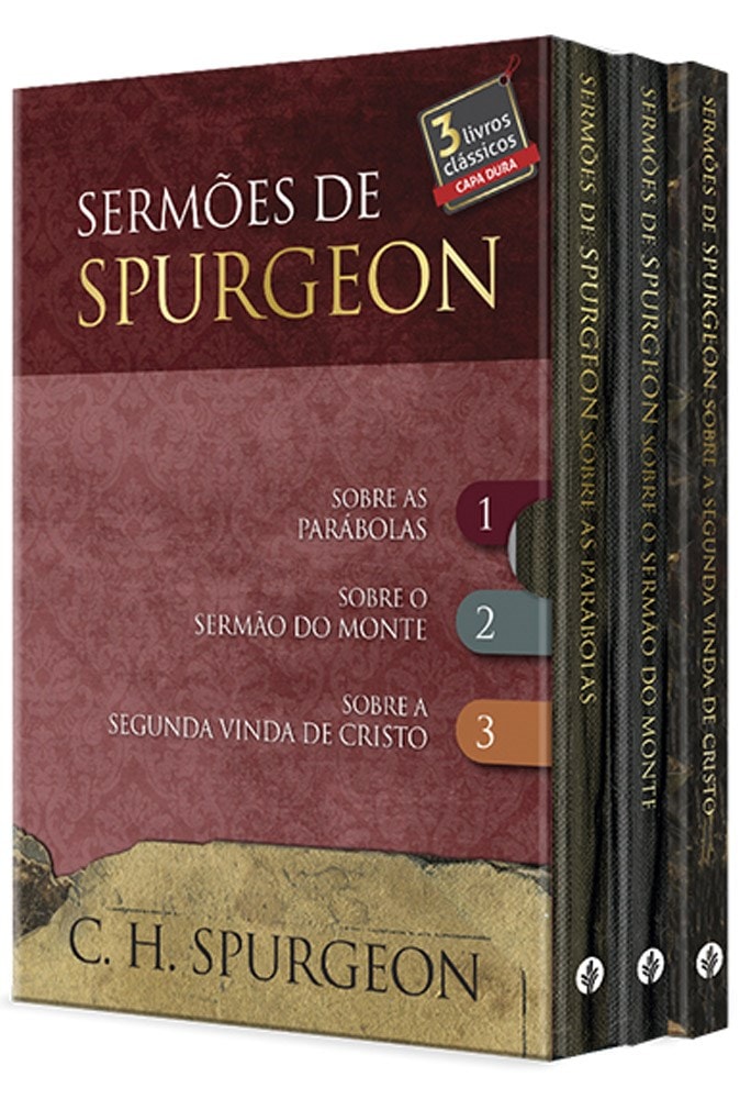 Box Sermões de Spurgeon | 3 Livros Capa Dura