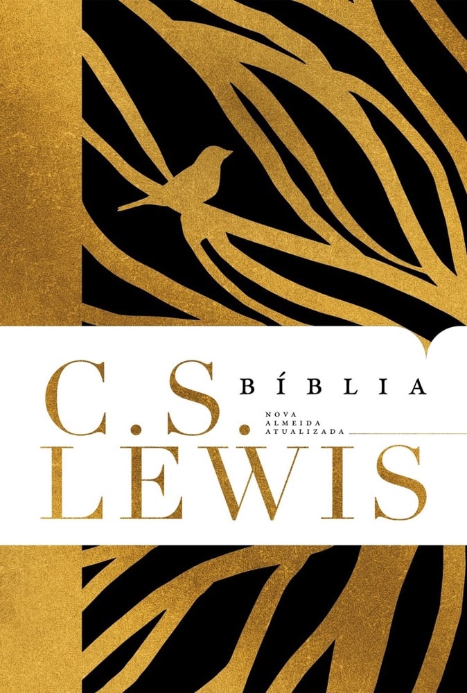 Bíblia C. S. Lewis | NAA | Leitura Perfeita | Capa Dura Preto e Dourado