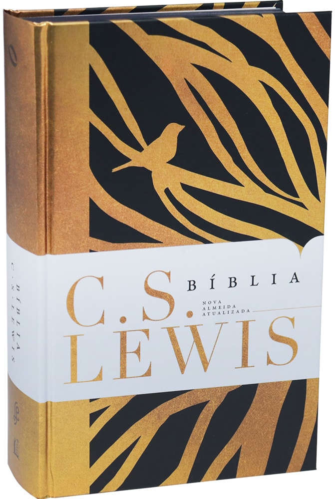 Bíblia C. S. Lewis | NAA | Leitura Perfeita | Capa Dura Preto e Dourado