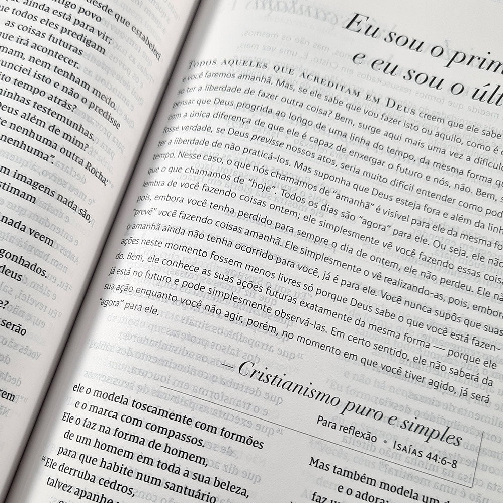 Bíblia C. S. Lewis | NVI | Leitura Perfeita | Capa Dura Azul e Dourado