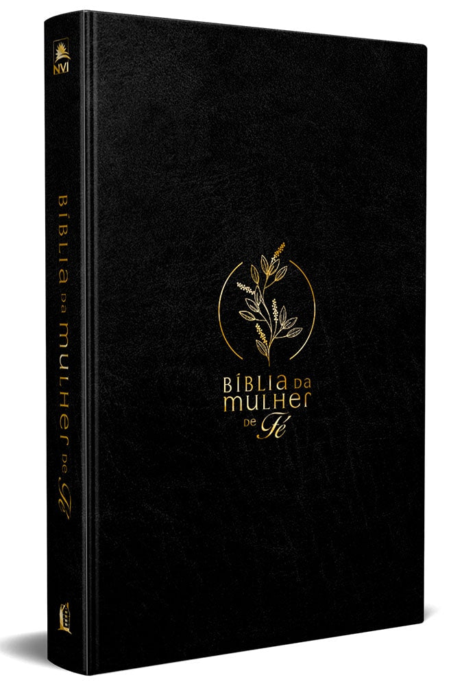 Bíblia da Mulher de Fé | NVI | Capa Luxo Preta