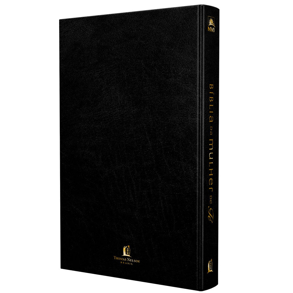 Bíblia da Mulher de Fé | NVI | Capa Luxo Preta