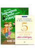 Kit As 5 Linguagens do Amor para Crianças de Gary Chapman, capas verdes e brancas com ilustrações infantis. — Plenitude