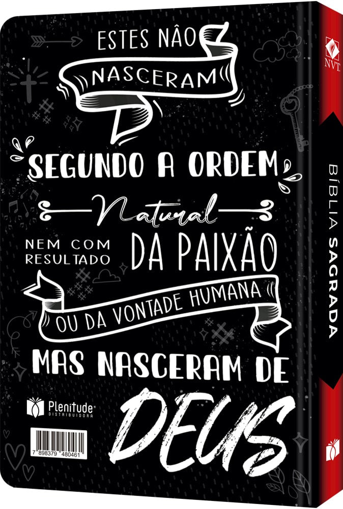 Bíblia Sagrada Lettering | NVT | Letra Normal |Flexível Soft Touch