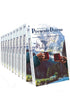 Kit 10 Devocionais Presente Diário 26 Mini, capa paisagem com montanhas e canecas, em fila. — Plenitude