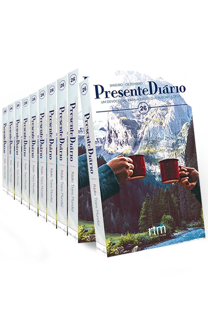 Kit 10 Devocionais Presente Diário 26 Mini | Letra Normal | Capa Paisagem 2023