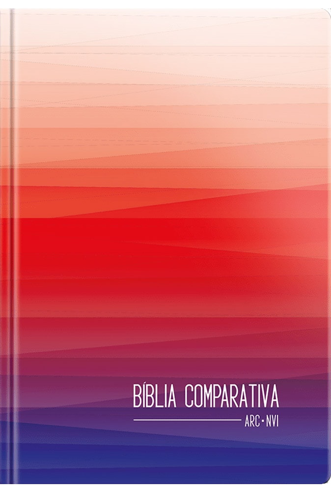 Bíblia Sagrada Edição Comparativa | ARC e NVI | Letra Média | Capa Dura Degradê