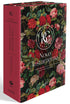 Kit Bíblia Contexto Novo Testamento NVT Capa Dura Floral, capa preta com rosas vermelhas e folhas verdes. — Plenitude