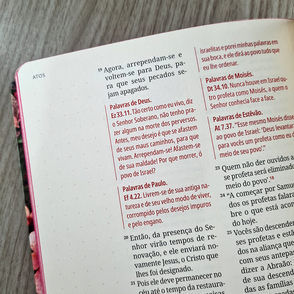 Kit Bíblia Contexto | Novo Testamento | NVT | Capa Dura | Floral