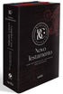 Kit Bíblia Contexto Novo Testamento NVT Capa Dura Ornamentos, capa preta com detalhes ornamentais em vermelho. — Plenitude
