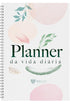 Planner da Vida Diária Joyce Meyer, Capa Dura Rosa. Capa clara com detalhes florais em tons pastel. — Plenitude