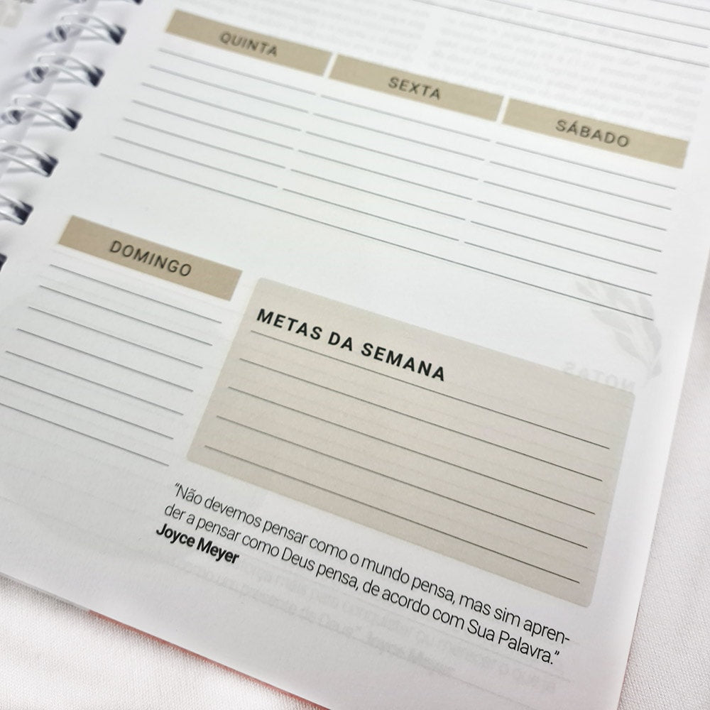 Planner da Vida Diária Joyce Meyer | Capa Dura Rosa