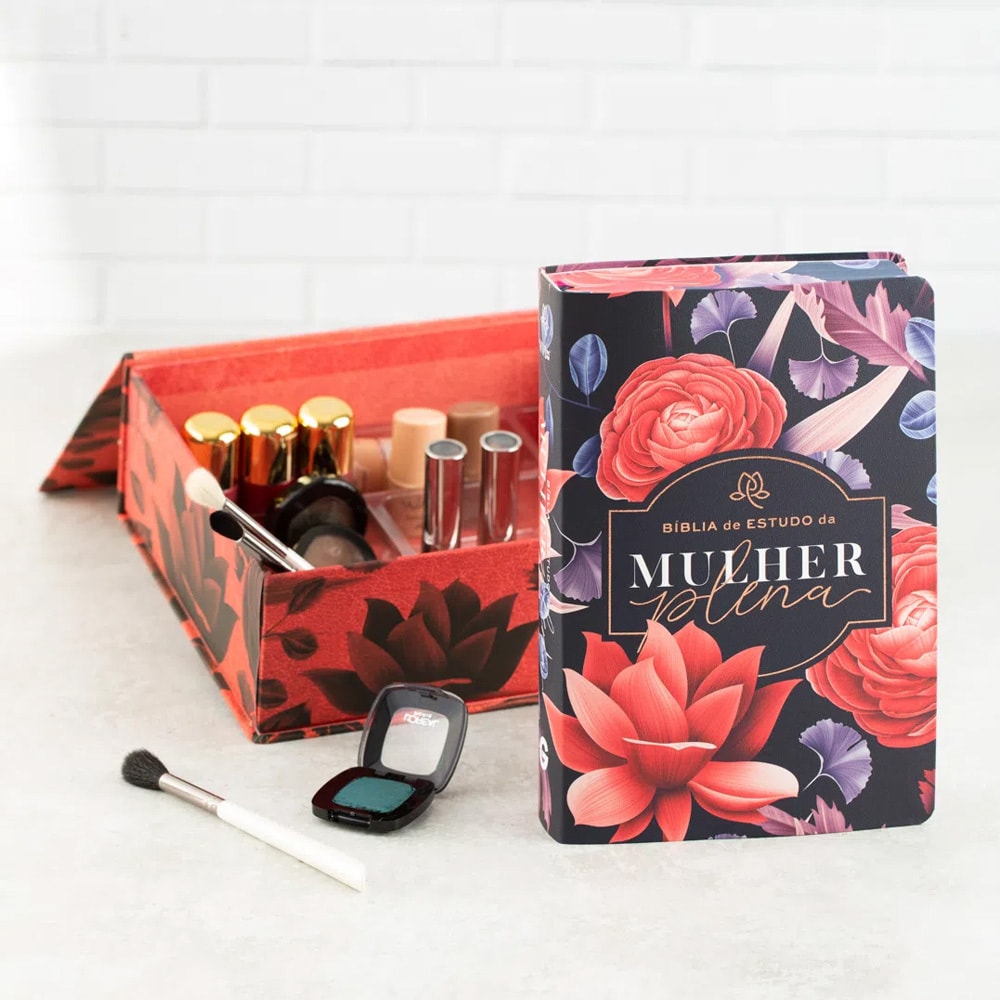 Bíblia De Estudo Da Mulher Plena | NVI | Capa Luxo Big Flower
