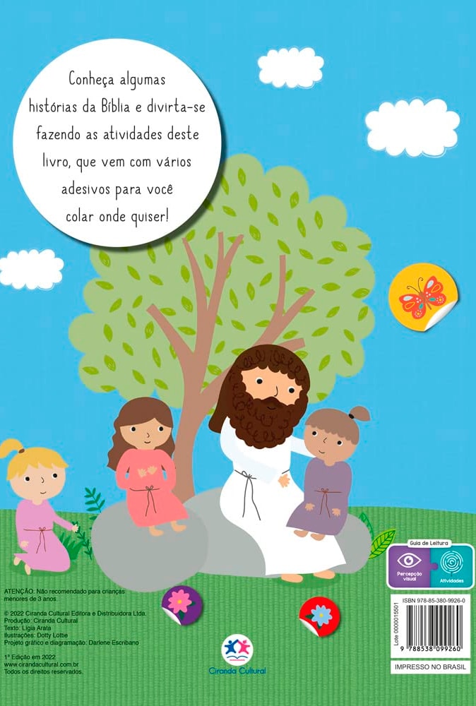 Histórias Bíblicas | Com Adesivos e Atividades | Ciranda Cultural